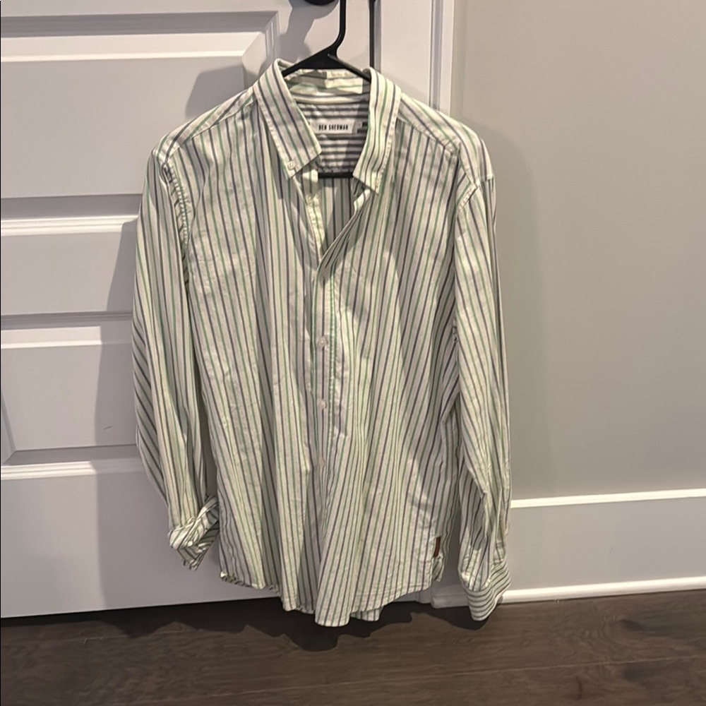 Ben Sherman Men's Striped Button-Down Shirt